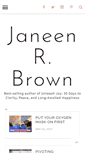 Mobile Screenshot of janeenbrown.com